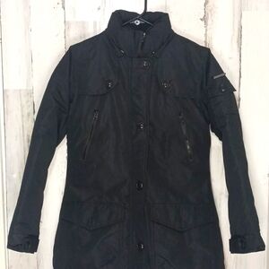 Steve Madden Sherpa Lined Coat Jacket Black Full Zip Size 14/1C